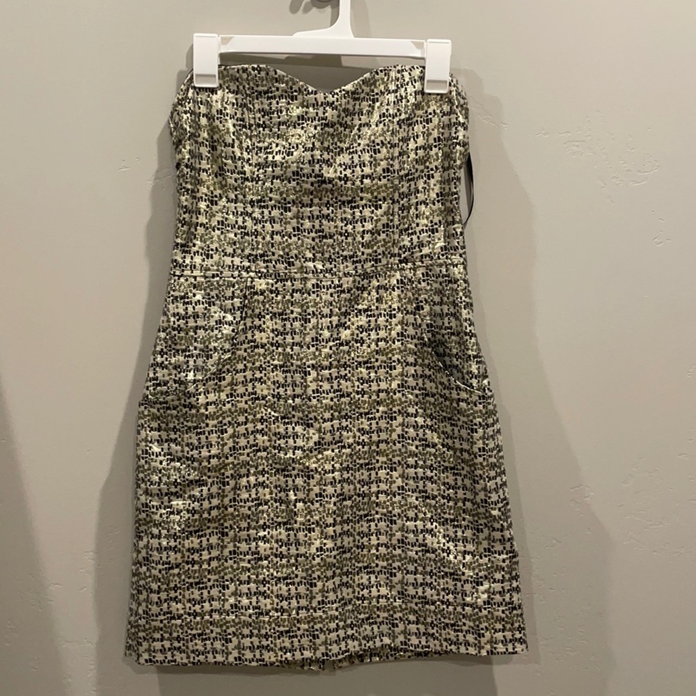 H&M Gold Strapless Dress